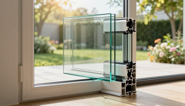 Wärmeschutzglas für energiesparende Fenster